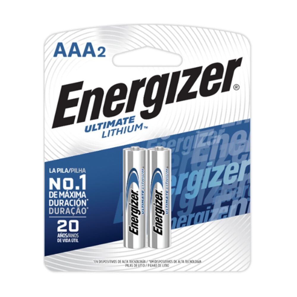 Pilas Ultimate Lithium Aaa 2un. Energizer image number 0.0